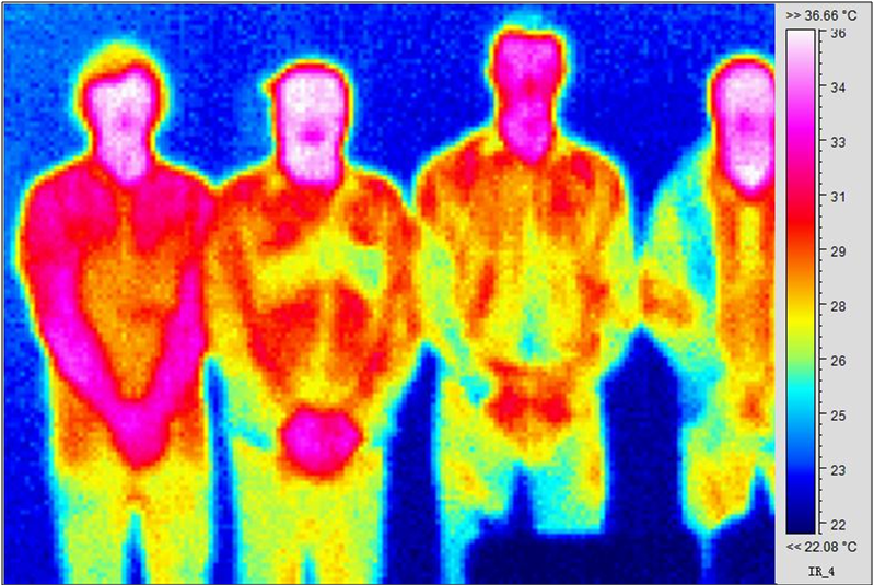The Team with Thermal Image Camera